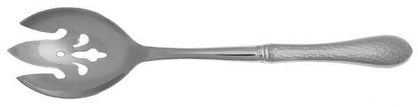 Hammered Antique Matte (Stainless) Salad Serving Fork with Stainless Prongs HC