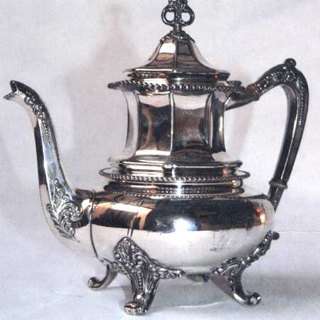 3600-Beaded (Silverplate, Hollowware) Teapot