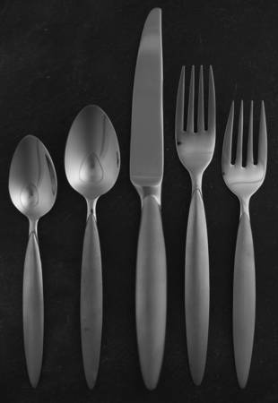 Cafe Matte (Stainless) 5 Piece Place Setting