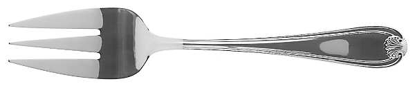 Seabury (Stainless) Large Solid Cold Meat Serving Fork