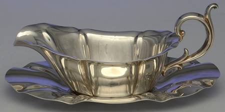 Salem (Silverplate, Hollowware) Gravy Boat & Underplate