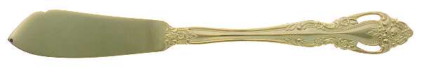 Baroque-Gold (Gold Eletroplate) Flat Handle Master Butter Knife