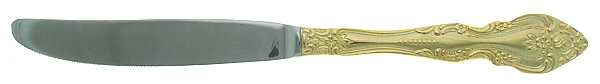 Baroque-Gold (Gold Eletroplate) Modern Solid Knife