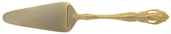 Baroque-Gold (Gold Eletroplate) All Stainless Pie Server