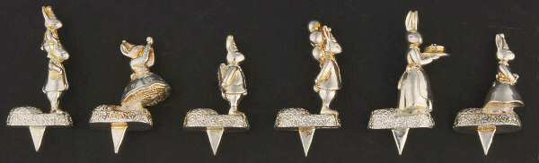 Bunnykins (Silverplate, Hollowware) (Set of 6) Birthday Candle Holder
