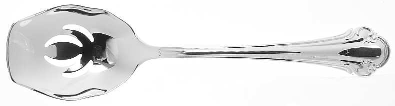 Royal Chippendale (Silverplate) Pierced Solid Serving Spoon