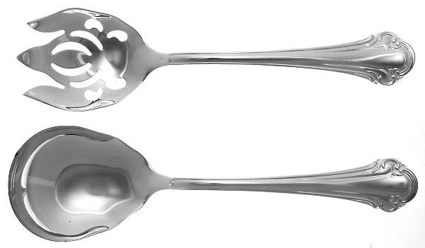 Royal Chippendale (Silverplate) (2 Pc) Solid Salad Set