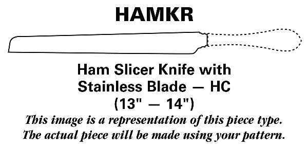 French Provincial (Sterling, 1948) Ham Slicer Knife with Stainless Blade HC