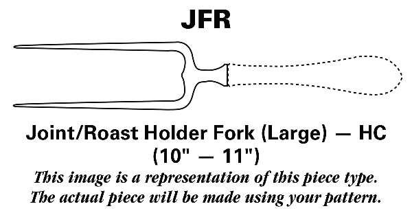 Diamond Star (Sterling, 1958) Joint/Roast Holder Fork Large HC