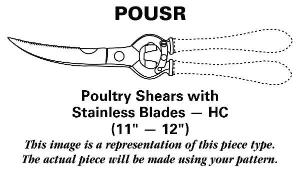 Francis I (Sterling, Eagle-R-Lion, 1907) Poultry Shears with Stainless Blades HC