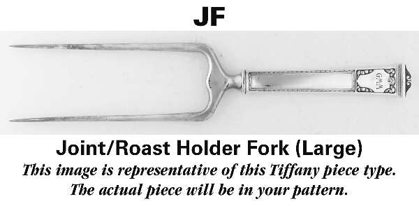 English King (Sterling, 1885, No Monograms) Large Joint/Roast Holder Fork