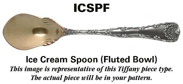 Broom Corn (Sterling, 1890, M-T-C) Ice Cream Spoon Fluted Bowl