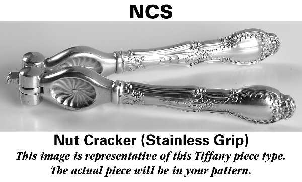 English King (Sterling, 1885, No Monograms) Stainless Grip Nut Cracker
