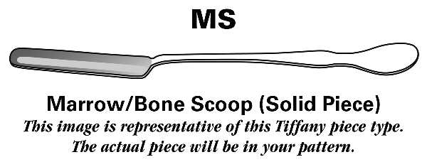 English King (Sterling, 1885, No Monograms) Marrow/Bone Scoop, Solid Piece