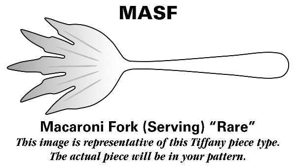 Flemish (Sterling, 1911, No Monograms) Macaroni Serving Fork