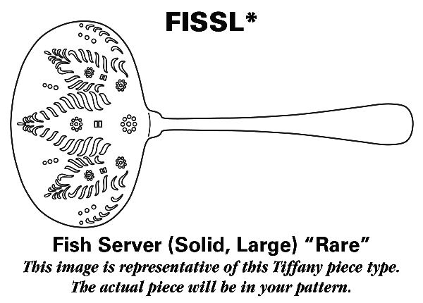 Chrysanthemum (Sterling, 1880) Large Solid Fish Server