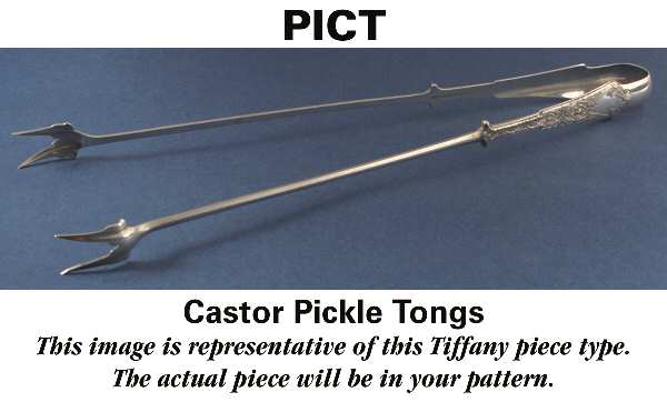 Persian Gold (Strl, 1872, Gold Vermeil) Castor Pickle Tongs