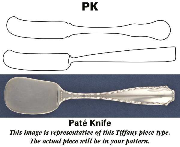 Japanese (Sterling, 1871, No Monograms) Pate Knife