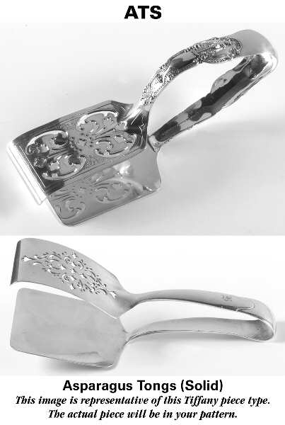 Audubon (Sterling, 1956) Solid Piece Aspragus Tongs