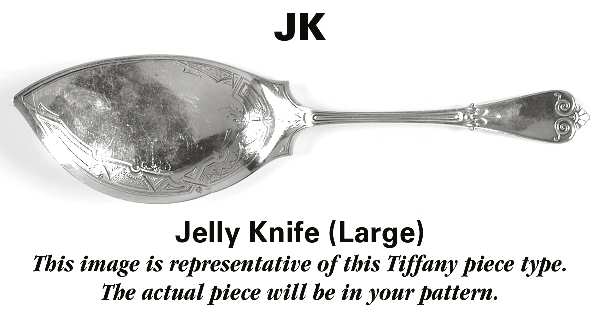 English King (Sterling, 1885, No Monograms) Large Jelly Knife