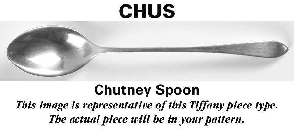 English King (Sterling, 1885, No Monograms) Chutney Spoon