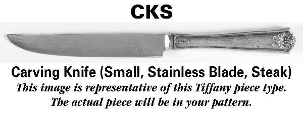 Audubon (Sterling, 1956) Small Steak Carving Knife with Stainless Blade