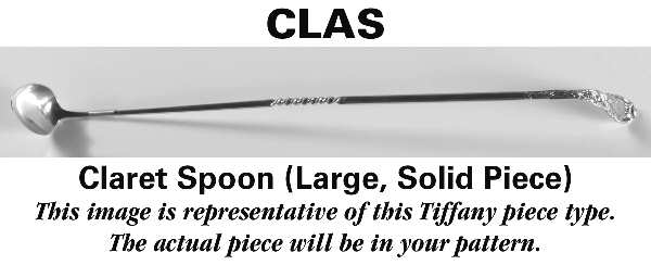 English King (Sterling, 1885, No Monograms) Large Claret Spoon, Solid Piece
