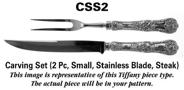 Audubon (Sterling, 1956) Small Stainless Blade 2-Piece Steak Carving Set