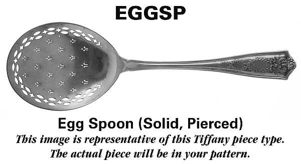 Japanese (Sterling, 1871, No Monograms) Solid Pierced Egg Server