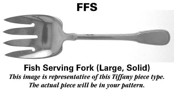 Audubon (Sterling, 1956) Large Solid Fish Serving Fork