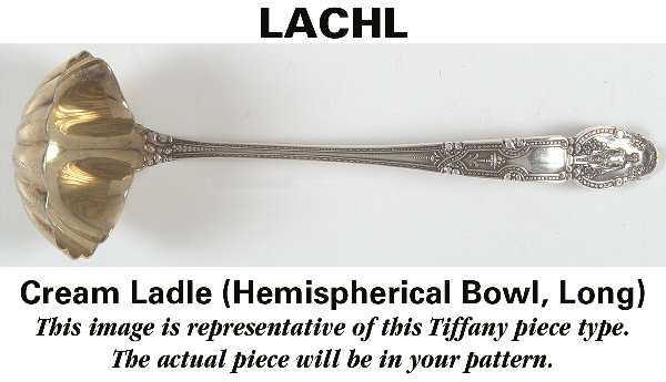 Flemish (Sterling, 1911, No Monograms) Long Hemispherical Cream Ladle