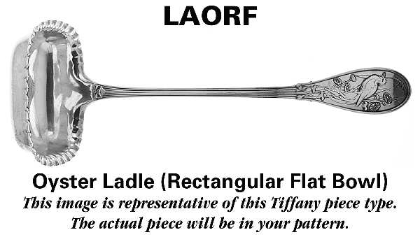Japanese Gold (Strl, 1871, Gold Vermeil) Flat Rectangular Oyster Ladle