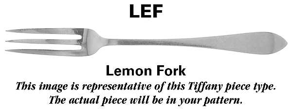 English King (Sterling, 1885, No Monograms) Lemon Fork