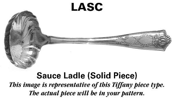 English King (Sterling, 1885, No Monograms) Sauce Ladle, Solid Piece