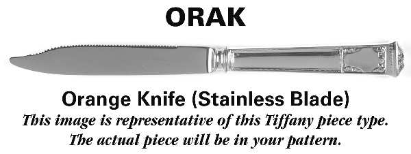 San Lorenzo Gold (Sterling, Gold Vermeil) Orange Knife with Stainless Blade