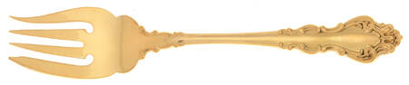 Golden Spanish Baroque (Gold Vermeil, 1965) Individual Salad Fork