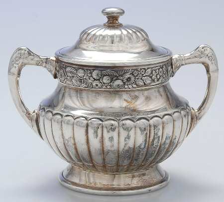 3221 (Silverplate, Hollowware) Sugar Bowl & Lid