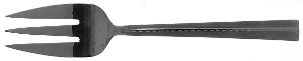 Gallery (Stainless-Frosted) Large Solid Cold Meat Serving Fork