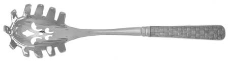 Latticework (Stainless) Pasta Server with Stainless Bowl HC