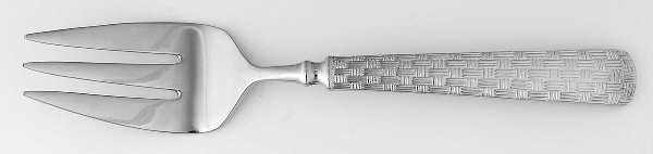 Latticework (Stainless) Medium Solid Cold Meat Serving Fork