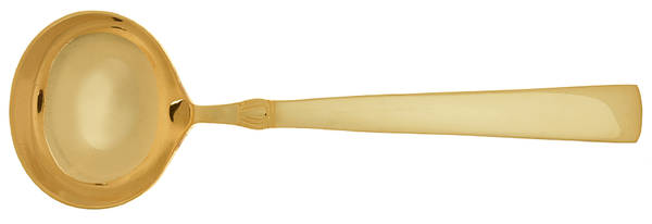 Gold Sanderling (Gold Electroplate) Solid Gravy Ladle