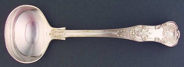 Queens (Silverplate) Solid Gravy Ladle