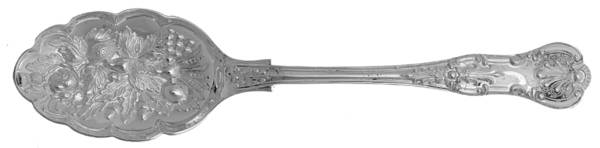 Queens (Silverplate) Solid Berry Spoon/Tablespoon