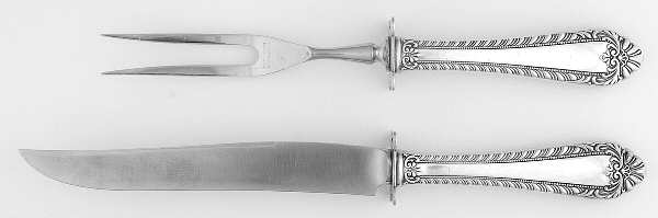 RDS119 (Sterling) Small Stainless Blade 2-Piece Steak Carving Set