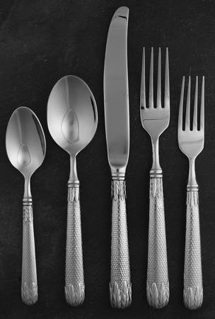 Laurel-Honeycomb (Stainless) 5 Piece Place Setting