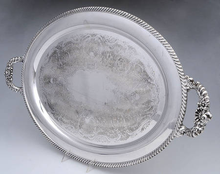 Buckingham (Silverplate, Hollowware) Large Silverplate Waiter Tray