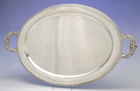 Buckingham (Silverplate, Hollowware) Large Silverplate Waiter Tray