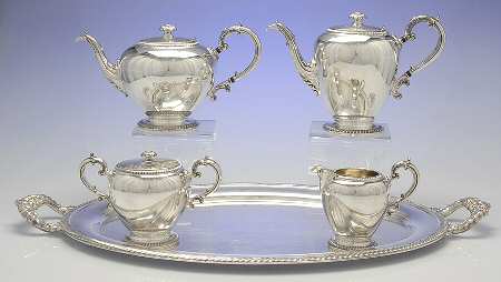 Buckingham (Silverplate, Hollowware) 5 Pc Tea Set (PTP1,PCP1,PCR1,PSU1,PWTL1)