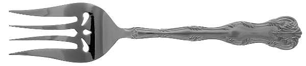 Victoria (Stainless) Large Solid Cold Meat Serving Fork