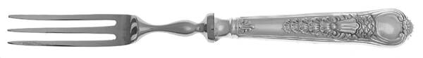 Coburg (Silverplate) Individual Fruit Fork with Stainless Tines